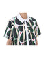 Contrasting Print Blouse